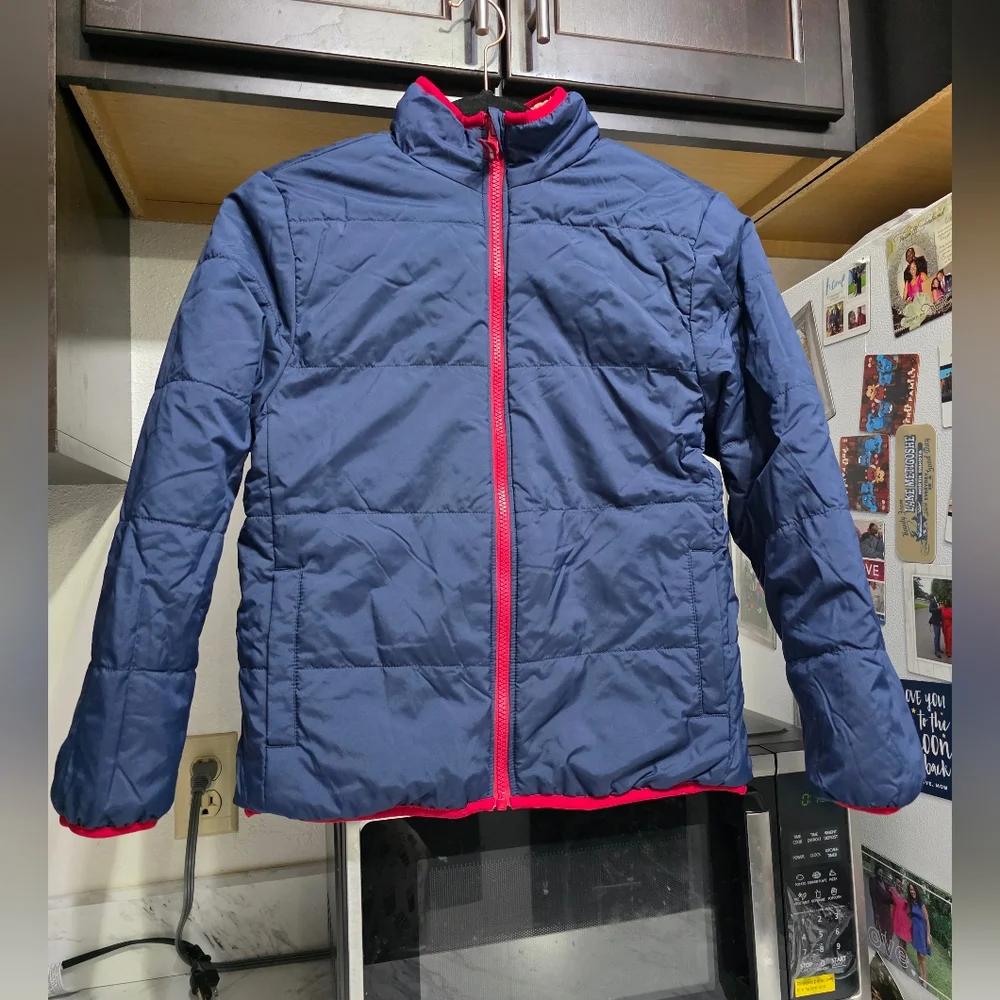 Member Mark Fleece Lines Puffer Reversible Jacket Toddler Boys 10/12